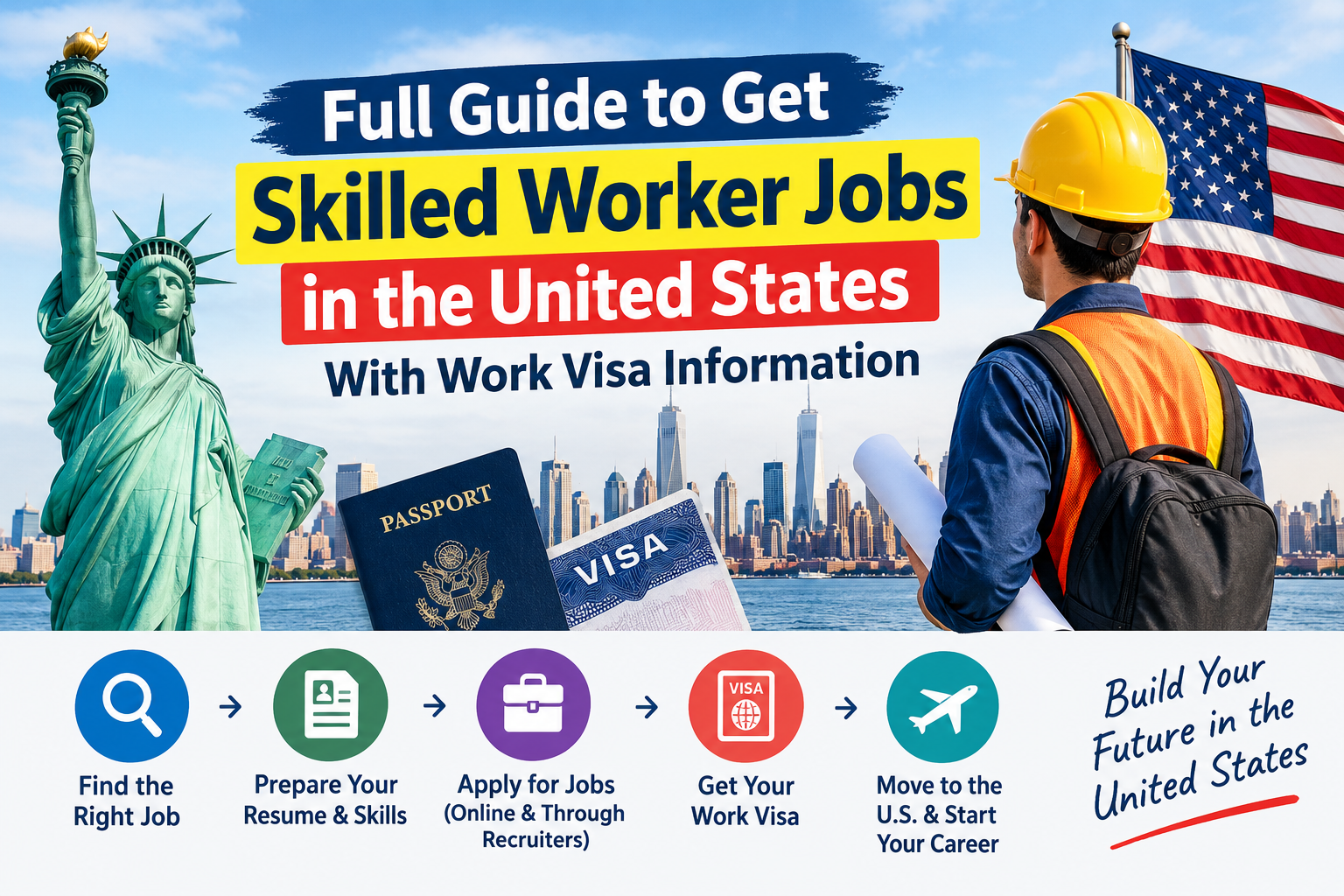 Full Guide to Get Skilled Worker Jobs in the United States With Work Visa Information